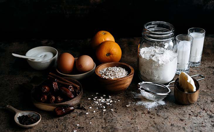 Medjool date and mandarin scones